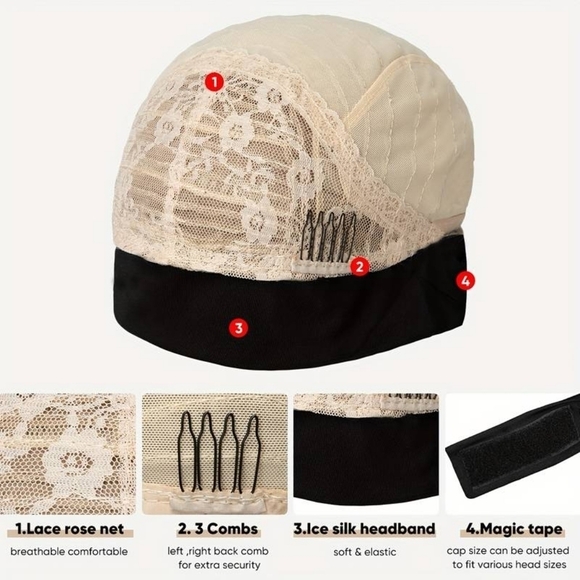 26" Ash Blonde Beige Wavy Synthetic Headband Wig - Picture 4 of 6